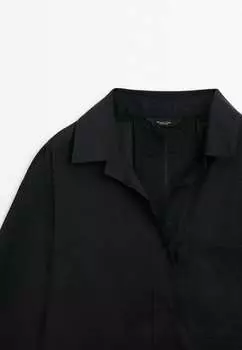 Рубашка Massimo Dutti, черная