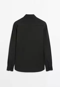 Рубашка Massimo Dutti, черный