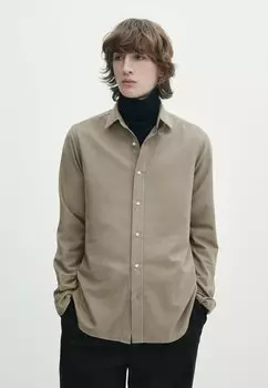 Рубашка Massimo Dutti, цвет brown