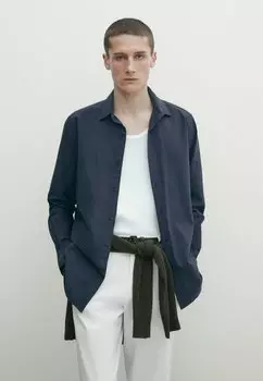 Рубашка Massimo Dutti, цвет dark blue
