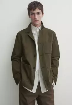 Рубашка Massimo Dutti, хаки