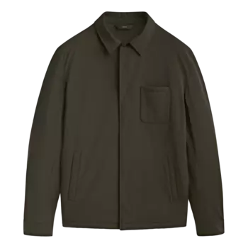 Рубашка Massimo Dutti Lightweight Stretch, коричневый