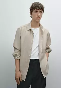 Рубашка Massimo Dutti, песочный