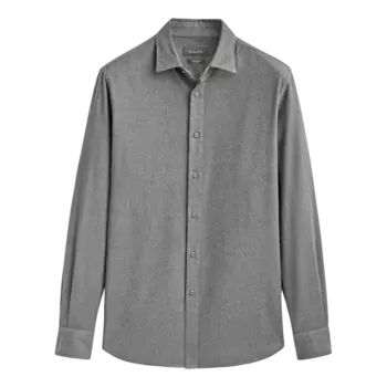 Рубашка Massimo Dutti Regular Fit Cotton Oxford, серый