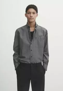 Рубашка Massimo Dutti, серый