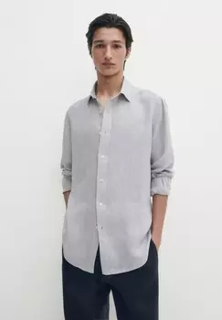 Рубашка Massimo Dutti, серый