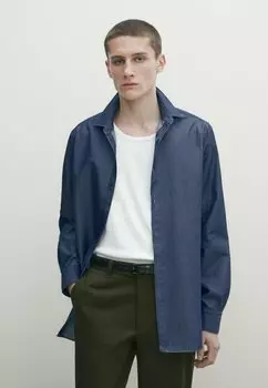 Рубашка Massimo Dutti, синий