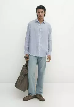 Рубашка Massimo Dutti, синий