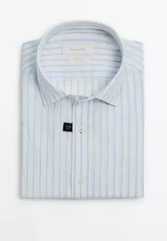 Рубашка Massimo Dutti, синий