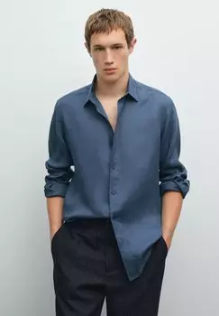 Рубашка Massimo Dutti, синий