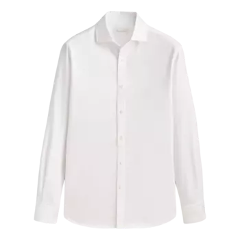 Рубашка Massimo Dutti Slim Fit Cotton Oxford, белый