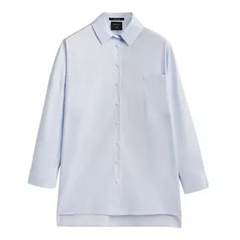 Рубашка Massimo Dutti Studio Oversize Poplin, голубой