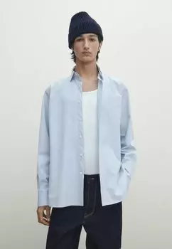 Рубашка Massimo Dutti, светло-голубая