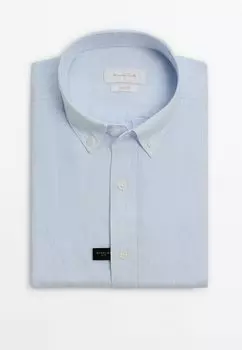 Рубашка Massimo Dutti, светло-голубая