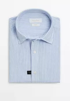 Рубашка Massimo Dutti, светло-голубой