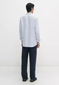 Рубашка Massimo Dutti, светло-голубой