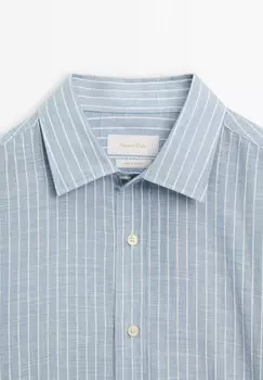 Рубашка Massimo Dutti, светло-голубой