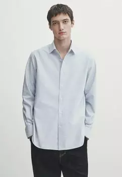 Рубашка Massimo Dutti, светло-синий