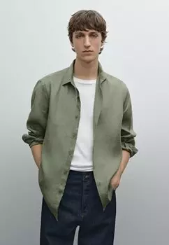 Рубашка Massimo Dutti, светло-зеленый