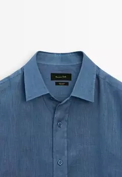 Рубашка Massimo Dutti, темно-синий