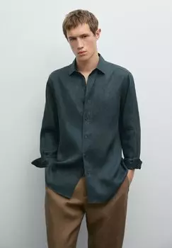 Рубашка Massimo Dutti, темно-синий