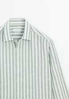 Рубашка Massimo Dutti, зеленый