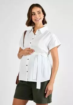 Рубашка MATERNITY FIT JoJo Maman Bb, белый