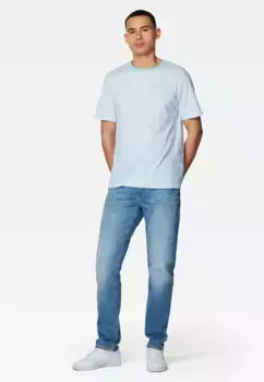 Рубашка Mavi с круглым вырезом "STRIPE TEE", футболка в полоску, белый