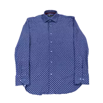 Рубашка Max Colton James в темно-синий горошек, мультиколор