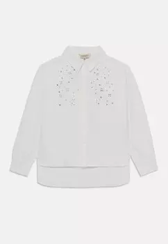 Рубашка MAXI CAMICIA CON APPLICAZIONI TWINSET, белый