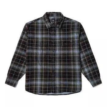 Рубашка mayhill long sleeve buttondown shirt 'black' Vans, черный