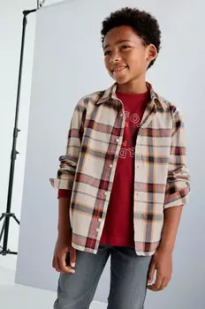 Рубашка Mayoral из хлопка для детей, красный