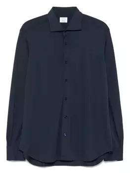 Рубашка Mazzarelli с раскладным воротником, синий