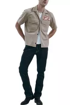 Рубашка механика с коротким рукавом цвета загара BTFL-life, цвет tan