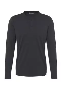 Рубашка, меланжевая, мужская Galeria, черный