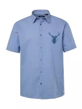 Рубашка Men Plus, цвет aschblau