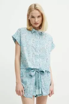 Рубашка MER из хлопка Pepe Jeans, синий