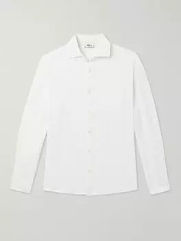 Рубашка Mercer Slim-Fit из окрашенного в готовом виде льна ALTEA, белый