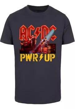 Рубашка Merchcode ACDC - PWRUP Stage Lights, темно-синий