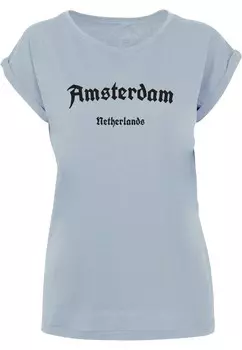 Рубашка Merchcode Amsterdam, светло-синий