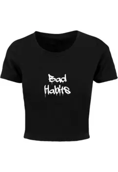 Рубашка Merchcode Bad Habits, черный