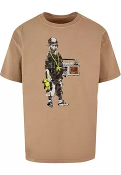 Рубашка Merchcode Brandalised - Boy With Teddy, коричневый