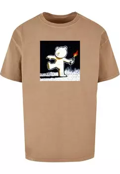 Рубашка Merchcode Brandalised - Molotov Teddy, коричневый