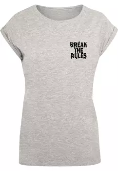 Рубашка Merchcode Break The Rules, пестрый серый