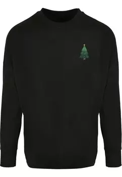 Рубашка Merchcode Christmas Holly Jolly Mood, черный