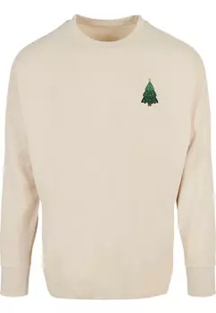 Рубашка Merchcode Christmas Holly Jolly Mood, песочный