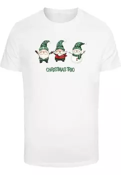 Рубашка Merchcode Christmas Santa Trio, белый