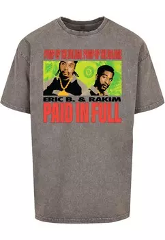 Рубашка Merchcode Eric B & Rakim - Pump up the volume, пятнистый серый