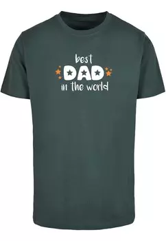 Рубашка Merchcode Fathers Day - Best Dad In The World, цвет Fir