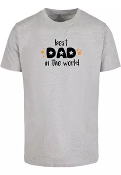 Рубашка Merchcode Fathers Day - Best Dad In The World, серый